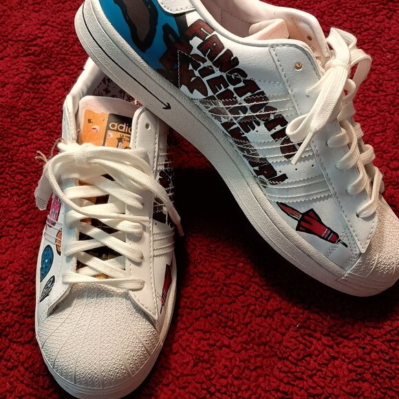 Adidas Shoes Labubu Artist Kasing Lung Disney Superstar Mickey Mouse Design - Picture 3 of 12